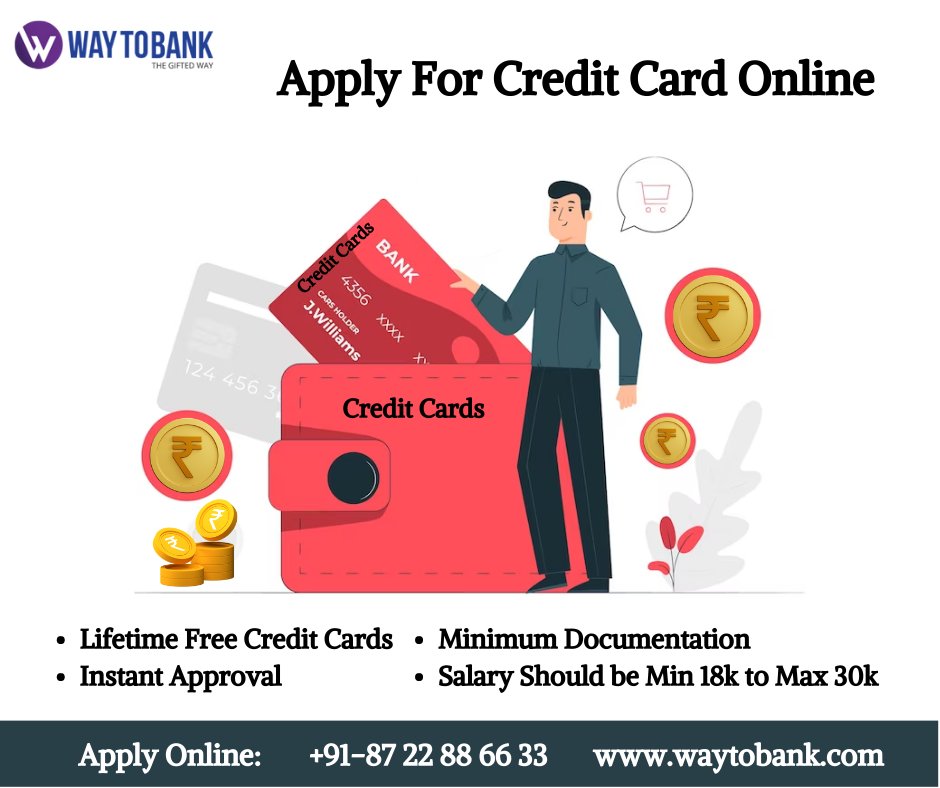 waytobankweb's tweet image. Waytobank Providing Instant Approval Credit Cards Online. Get Lifetime Free Credit Cards and Minimum Documentation with Easy Process. Apply Now!

For Reach Us:
Call: +91-87 22 88 66 33
Visit: waytobank.com/credit-card

#CreditCard #CreditCards #Applycreditcard #CreditcardOnline