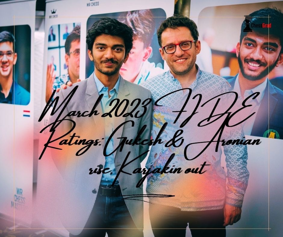 GradChess's tweet image. Gukesh, a 16-year-old Indian prodigy, is back at world no. 18 on the March 2023 FIDE rating list after collecting 12 points at the recent WR Chess Masters. The winner, Levon Aronian, has risen to world number 12.
#indianchess #chessnews #chess #chessgrad