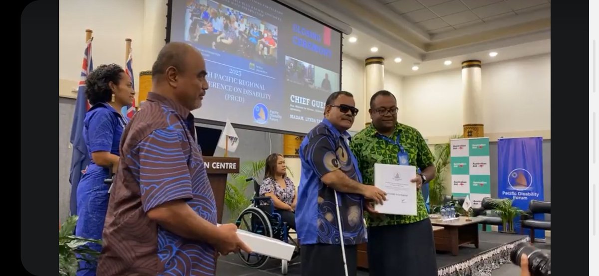 The continued partnerhip between the Pacific Disability Forum @PDFSEC  and the United Nations Pacific Offices @UNinFJSITOTUVU