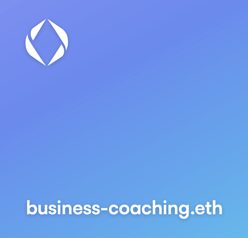 business-coaching.eth
for sale 1.5 Ξ

ens.vision/name/business-…
#businesscoaching #businessangel #domainsforsale #ens #domain #web3 #domains