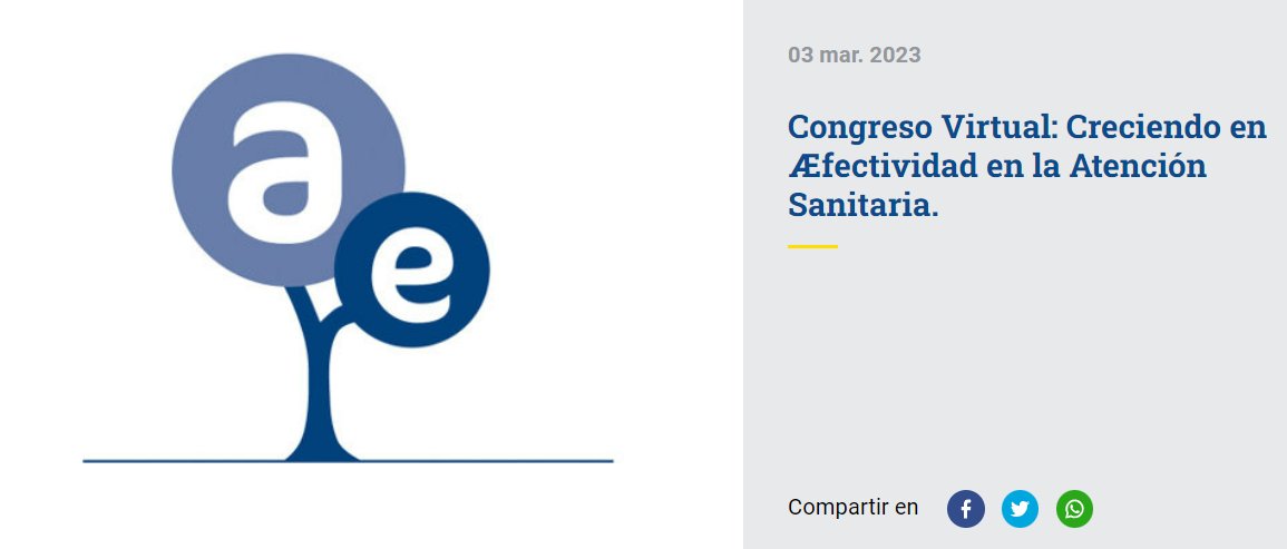 Hoy en nuestro Congreso Virtual aprenderemos con  Ramón Frexes, Director de
Relaciones Institucionales y RSC de @JanssenESP, la Æfectividad en la Atención Sanitaria: bit.ly/3kFSTjP