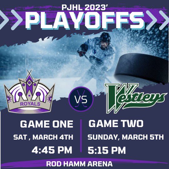 Game Day  !!! 

Come cheer on the Royals as they visit Westleys in game 1 of Semifinals.