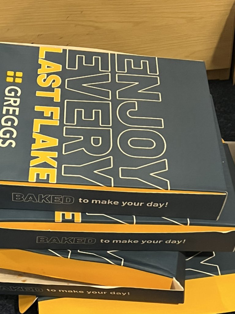 I was on pick up today <a href="/GreggsOfficial/">Greggs</a> for our <a href="/lodgeparkacad/">Lodge Park Academy</a>