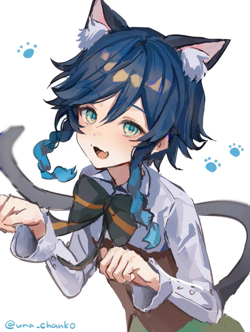 猫の日に描いたけどあげるの忘れてた猫ウェンティ #venti 