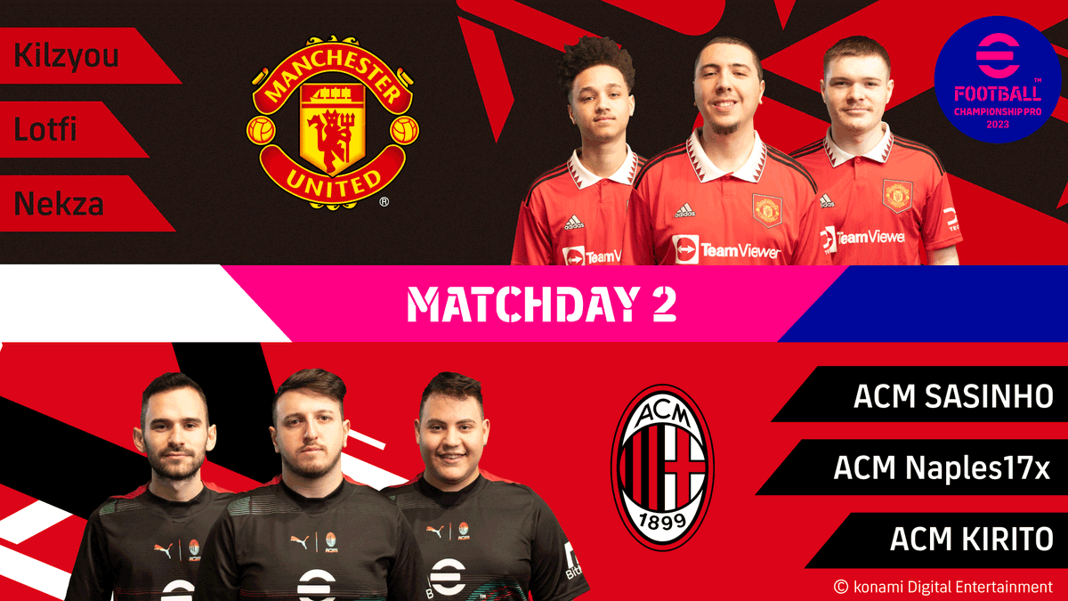QLASH_Esports's tweet photo. ⚽🥅 𝘔𝘈𝘛𝘊𝘏𝘋𝘈𝘠 2 

🆚 @ManUtd
⏰ 17:00 CET
🏆 #eFootballChampionshipPro 2023
📻 LIVE on https://t.co/t1jOeIShcD

#readytoqlash 🔴⚫ | #eFootball https://t.co/ky9TSlLmfh