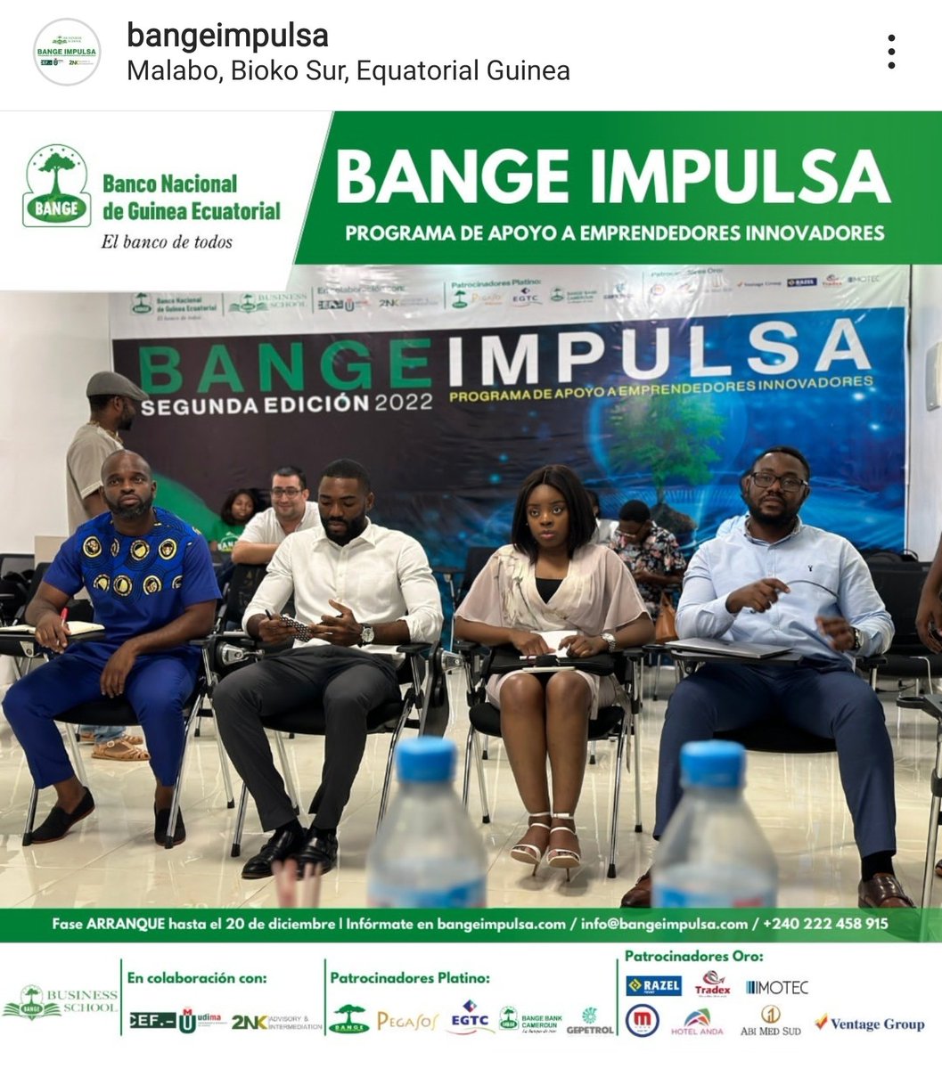 Awaiting the final business pitch competition (<a href="/BangeImpulsa/">BANGE IMPULSA</a> 2023) of our entrepreneurs after hard work behind the scenes.🙌🏾 All the best to all! Team <a href="/_BrainShop_/">BrainShop Consultoria</a> is with you!.
 
#EqutorialGuinea #Bangeimpulsa #2NK #Brainshop #Bangebusinessschool