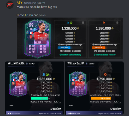 AsyFutTrader's tweet photo. Some overnight flips 🪄👀

Cordoba was to sell at that point 💸

Join here 🐐 https://t.co/k1l2la6E4q

#FIFA23 #fifacoins #fifaprofit #fifatrading https://t.co/hO9TGrumsr
