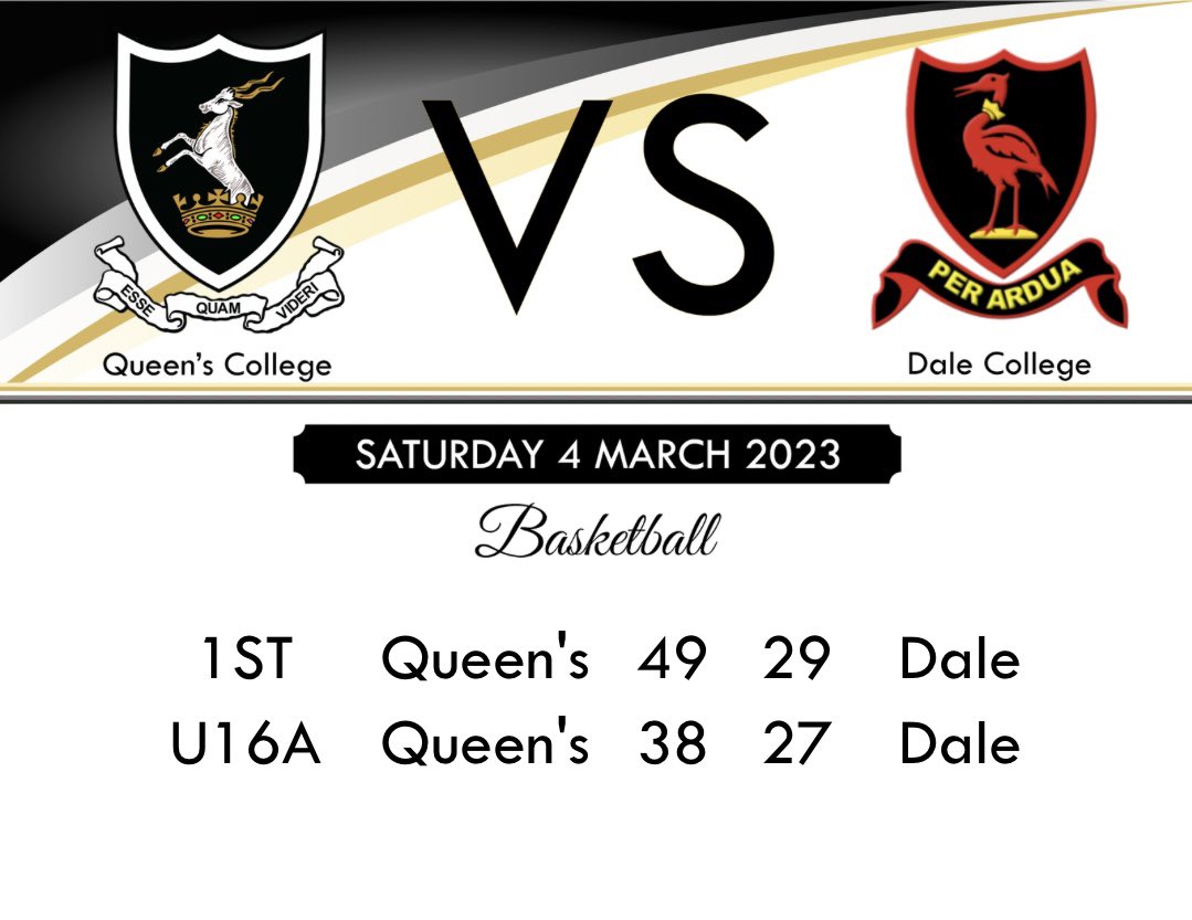 Our Basketball Teams ended their season on a high note! Thank you Dale College for making the trip to Komani.