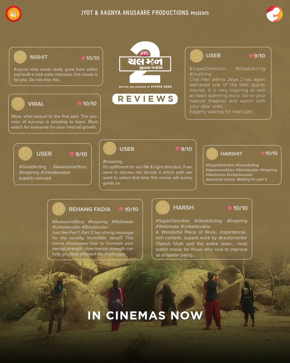 Our hearts are indebted with so much of love 😍  Book your tickets now for the weekend  -bit.ly/BMS-ChalManJee…

<a href="/CMJJfilm/">ChalManJeetvaJaiye</a> <a href="/krishna_raaish/">krishna bharadwaj</a> <a href="/HemenChauhan13/">Hemen Chauhan</a>
<a href="/karandirect/">karan bhanushali</a>
 .
.
#chalmannjeetvajaiye #CMJJFilm #cmjj2 #krishnabhardwaj #hemenchauhan