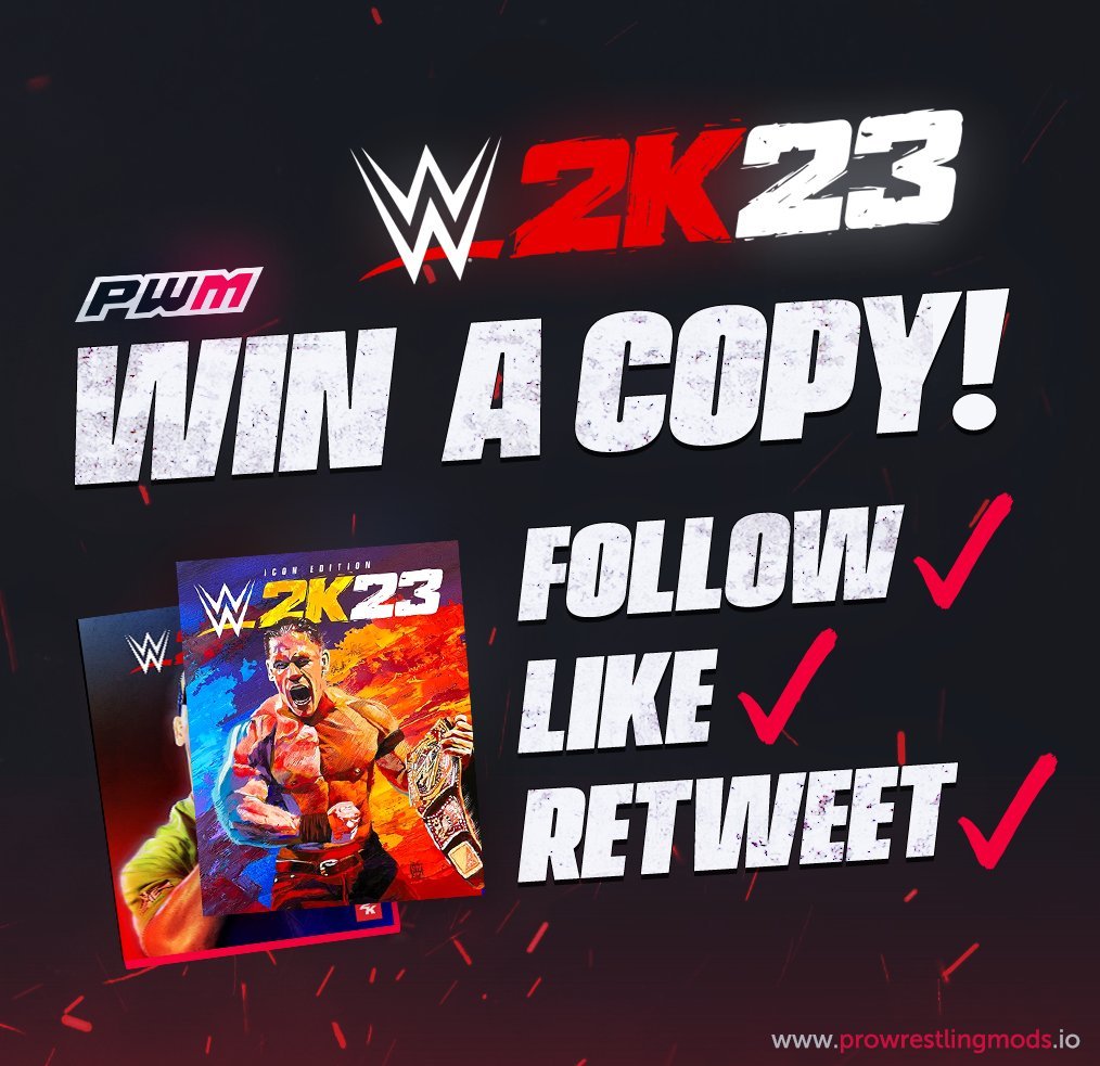 PWMods's tweet image. Official 1st Contest Winner 🏆: @cammyclark97

Instead of Starting Monday we will keep this thing rolling and we'll kick off contest 2 now! Enter To Win &amp;amp; Good luck! #WWE2K23 #PWMods 

Winners Randomly Generated By
✔️ twitterpicker.com/d/99yb6b3k