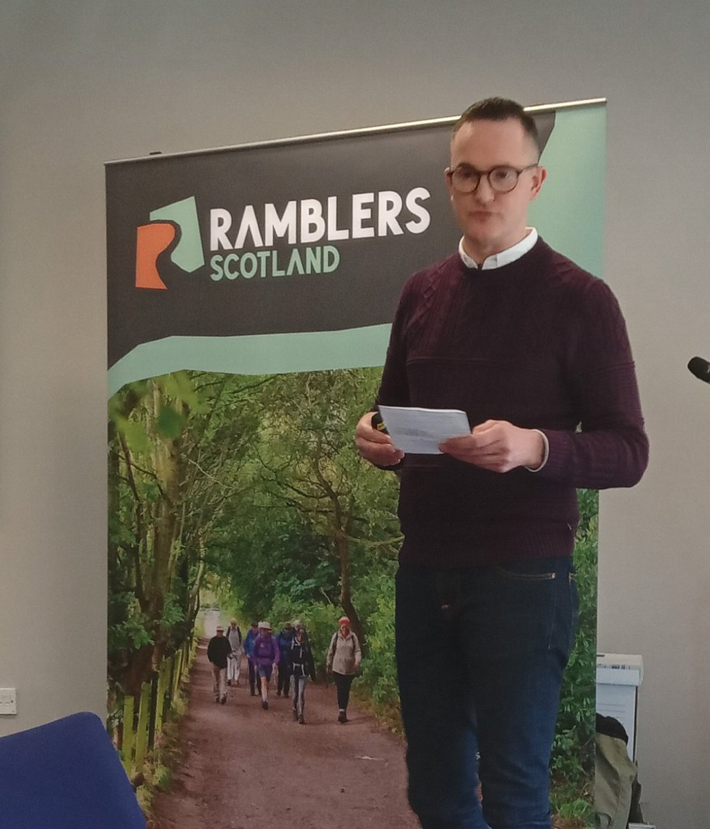 CampaignerKate's tweet photo. Good to hear @ramblersgb CEO @rossmaloney speak  of brilliant welcome to Ramblers, what we have done for walkers, and what we plan to do @ramblersscot Scottish Council https://t.co/YMFHysaNkG