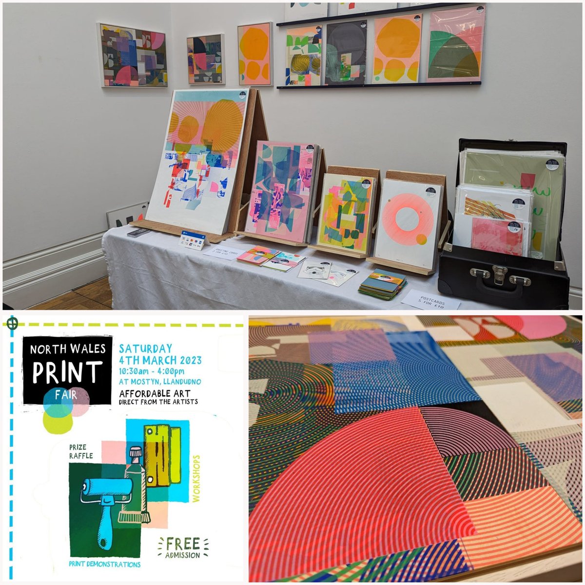 unit_twelve's tweet photo. See @printgarageiain at North Wales Print Fair at @MOSTYN_Wales_ until 4pm today
#screenprint #printlife #printmaker #printisntdead #printspiration #printmakersofinstagram #delphianopencall
#interiorstyle #interiordesign #abstractart #abstractprint #geometricart #geometricprint https://t.co/IgHEsGT5iu