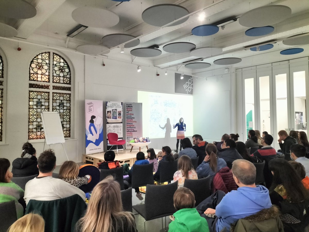 Wonderful crowd for <a href="/vashti_hardy/">Vashti Hardy 📚</a> at <a href="/LeedsLit/">Leeds Lit Fest</a> <a href="/leedslibraries/">Leeds Libraries</a> this morning 🙌📚
#LeedsLitFest2023
