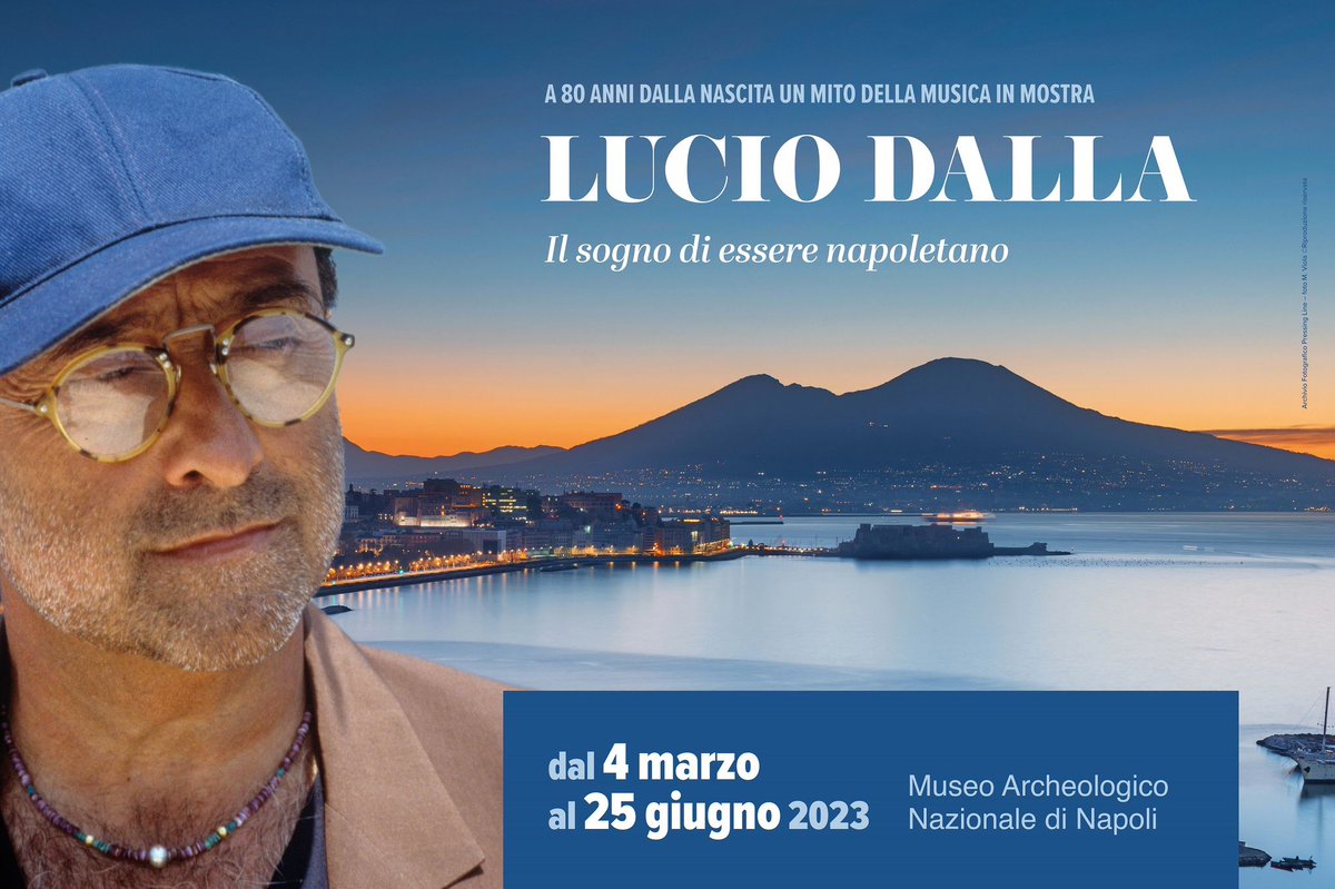 "Lucio Dalla. Il sogno di essere napoletano". 
Dal #4marzo al MANN (<a href="/MANNapoli/">Museo Archeologico Nazionale di Napoli</a>) fino al 25 giugno 2023.
Scopri di più:
↘️ cultura.gov.it/evento/mann-lu…