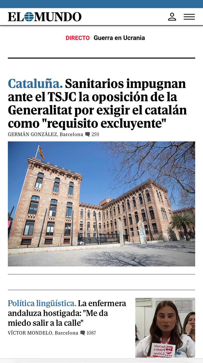 Jugada cutre i perfecta. Una noia maleduacada, frívola i amb actitud impròpia d'una professional d'infermeria ens insulta i ara és la víctima i l'excusa per al discurs d'alguns mitjans i polítics com <a href="/carrizosacarlos/">Carlos Carrizosa</a> <a href="/DolorsMM/">Dolors Montserrat</a> que viuen de l'odi i la mentida contra el català.
