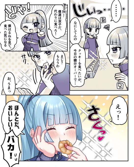 兄と弟の協力ダイエット🍪 