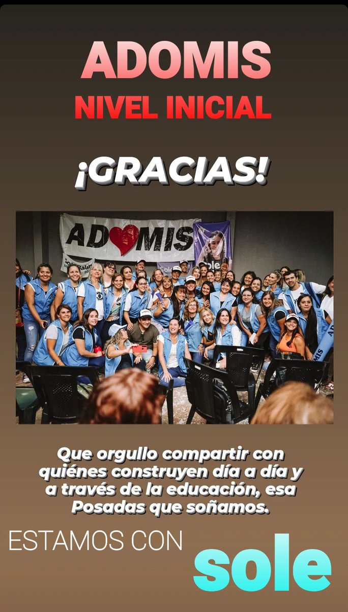 ADO❤MIS-NIVEL INICIAL 
Posadas esta con 
                 S❤LE...
<a href="/passalacquaok/">Hugo Passalacqua</a> 
<a href="/grillo141/">Ruben Dario</a> <a href="/cjdechat/">Christian Dechat</a> <a href="/SoledadBalan/">Sole Balán</a>