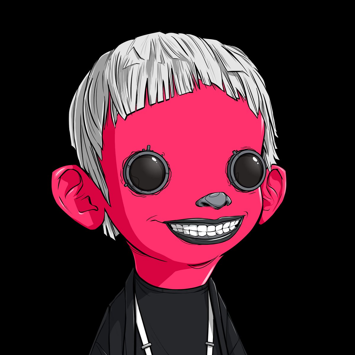 Just picked up this clean af <a href="/AlphaAcademyInc/">Alpha Exiled</a>. ‘Bionic eyes’, ‘mums haircut’ &amp; ‘the professional’ outfit! Jheeeez. This guys gonna look fire once he rolls through the block and becomes an Exiled Alpha. Thanks for whoever dropped him on the floor. #TheExiled #AE 🔥🚀