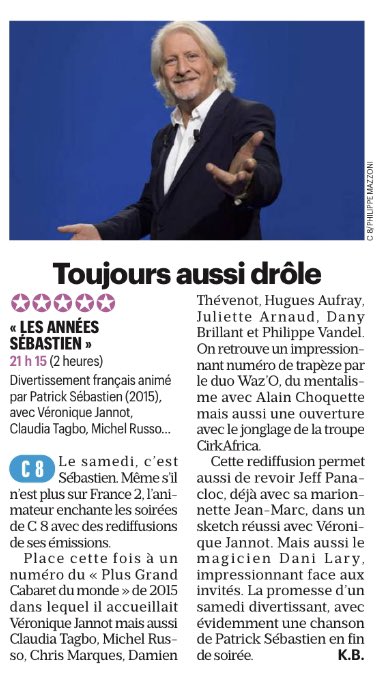 NewstartProd's tweet photo. #LesAnnéesSébastien à l’honneur dans @le_Parisien 🙏 https://t.co/qRtOwy287W
