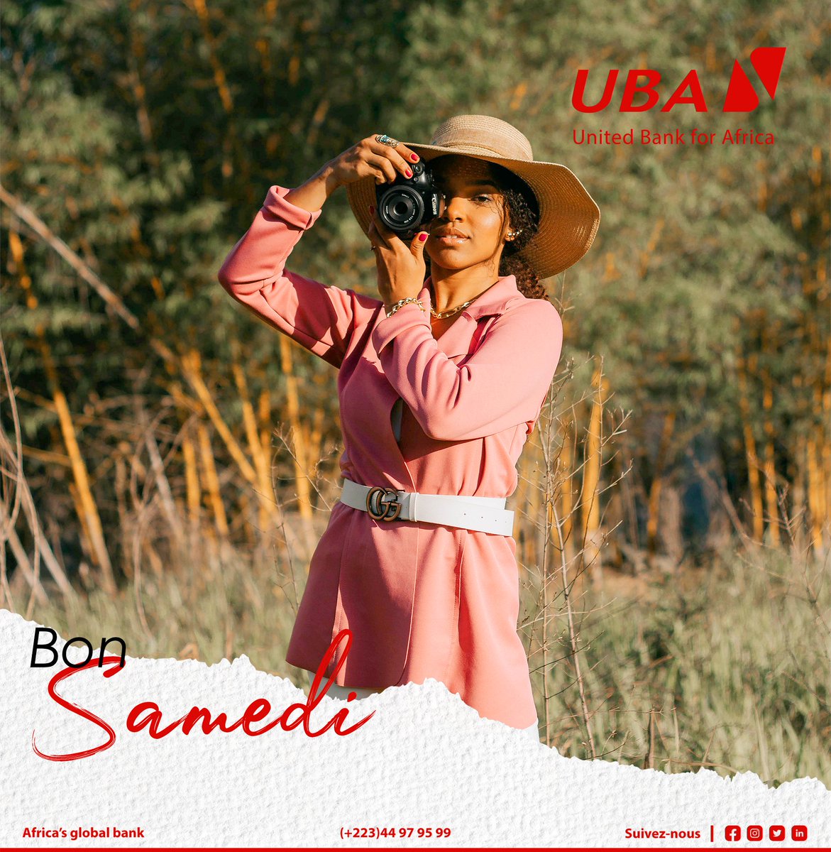 UBA_Mali's tweet photo. Se libérer du stress et prendre soin de soi, Voilà la bonne recette 💫 pour repartir d’un bon pied le lundi suivant et passer une agréable semaine.
Bon week-end! 😊
#weekendmoodactivated #UbaMali #weekendvibes😎 #labanquedigitale #AfricasGlobalBank https://t.co/GPUt9rAivh