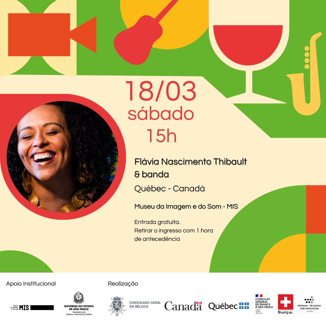 CanadanoBrasil's tweet photo. No dia 17 e 18  de março vai rolar a Festa da Francofonia SP. Durante três dias o @mis_sp - Museu da Imagem e do Som em São Paulo será o palco de artistas canadenses, além de uma mostra de filmes em francês. Confira os detalhes: https://t.co/ak8j8gAxf6