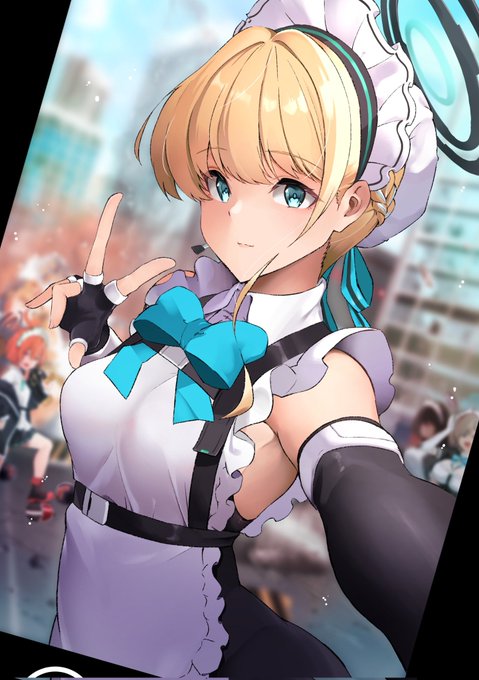 先生見てますか?ぴーすぴーす
#ブルアカ2周年アート
#ブルアカ 