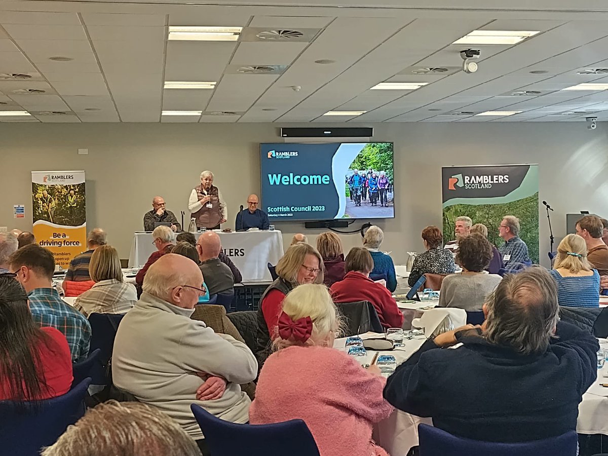 ramblersscot's tweet photo. A packed house in Stirling for our #RamblersSC23 AGM! 👍 https://t.co/Yad6Q4WGXj