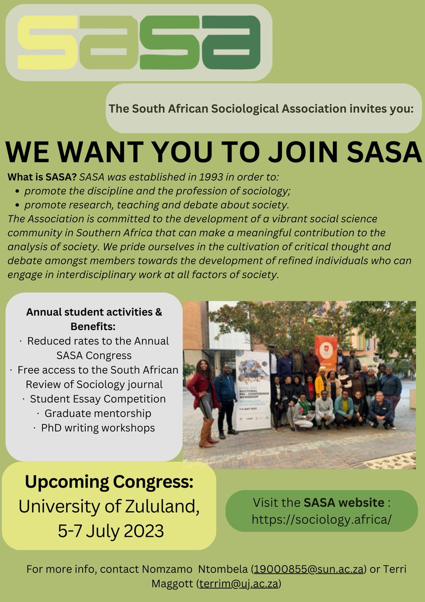South African Sociological Association tweet media