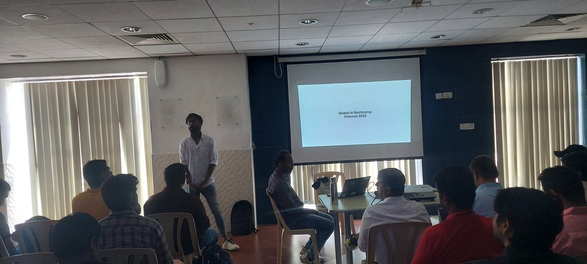 XMonkeys360's tweet photo. Mohammed Azarudeen and Arjun Karthikeyan S started talking about "Intelligent Document Processing" at Track 2
#IndiaMVP #mvpbuzz #GlobalAIBootcamp #machinelearning #ChennaiAzureUserGroup #XMonkeys360 #artificialintelligence #chatgpt #chatbots #cognitiveservices https://t.co/ByWlvcQJHA