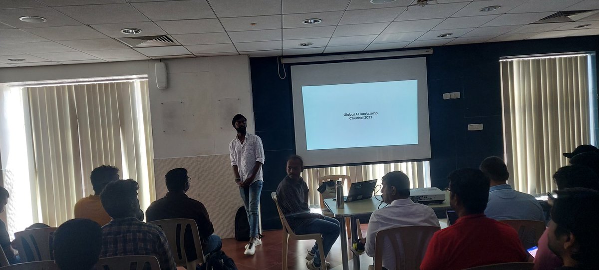XMonkeys360's tweet photo. Mohammed Azarudeen and Arjun Karthikeyan S started talking about "Intelligent Document Processing" at Track 2
#IndiaMVP #mvpbuzz #GlobalAIBootcamp #machinelearning #ChennaiAzureUserGroup #XMonkeys360 #artificialintelligence #chatgpt #chatbots #cognitiveservices https://t.co/ByWlvcQJHA
