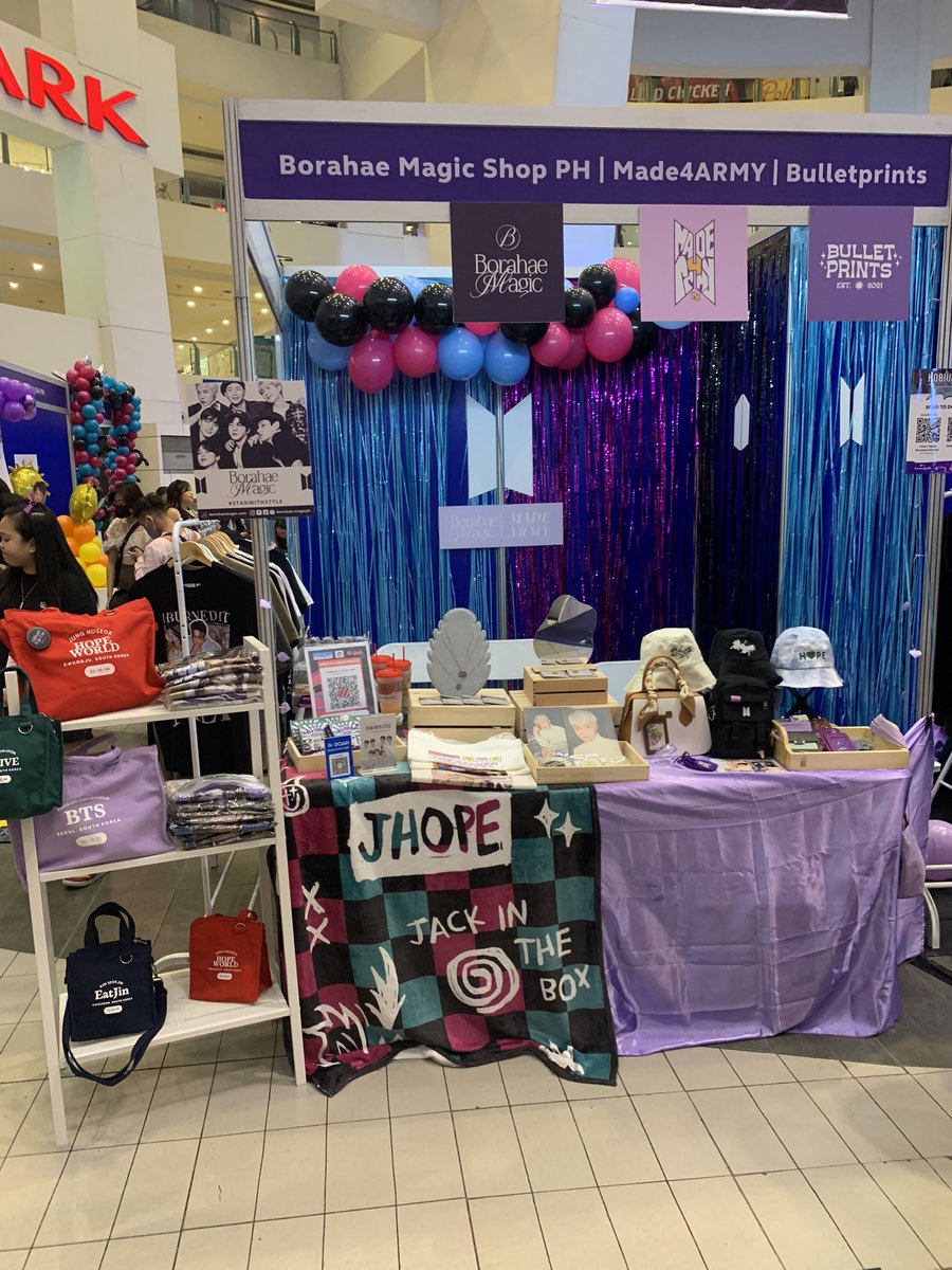 Come and Visit <a href="/borahaemagicph/">Borahae Magic | BTS MERCH</a>  <a href="/made4armyph/">made4armyph</a> <a href="/bulletprints_ph/">Bulletprints PH</a> is Here in Ayala Mall Trinoma for Hobiuary Birthday for a cause  #HappyBudolARMY #jhopeINTHEBOX
#GlobeUnboxesHope #DisneyPlusPH 💜💜💜 <a href="/KmmunityPH/">Globe Kmmunity PH</a> <a href="/enjoyGLOBE/">Globe Telecom</a>