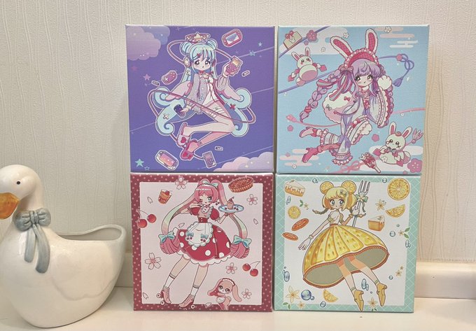 展示予定のキャンバス!
4点展示予定です💞
#グラデジ 