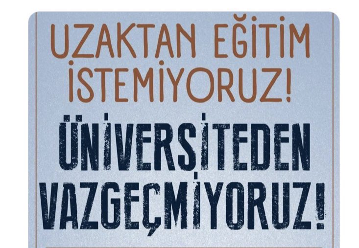 Yüzyüze eğitimi geri istiyoruz #cbmarttakampuslere