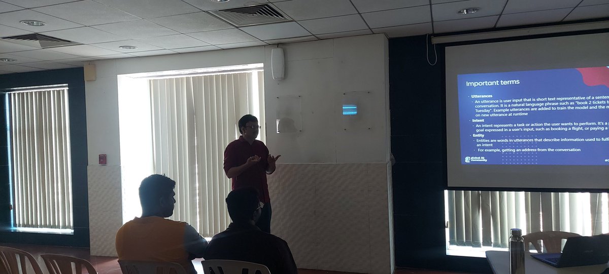 XMonkeys360's tweet photo. Vinoth Rao started talking about at
"Building Intelligent Chatbots using Azure Conversational Language Understanding" Track 2
#IndiaMVP #mvpbuzz #GlobalAIBootcamp #machinelearning #ChennaiAzureUserGroup #XMonkeys360 #artificialintelligence #chatgpt #chatbots #cognitiveservices https://t.co/9HsGVWktnr