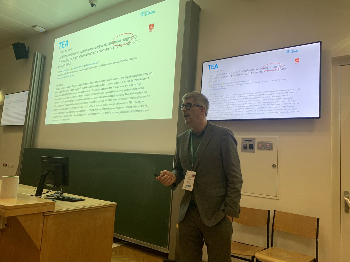 Peter Merjavy 🇺🇦 (@petermerjavy) on Twitter photo <a href="/Steve_Coppens/">Steve Coppens</a> did not disappoint with his COI declaration “ I HATE ESP” for his fantastic lecture about thoracic wall blocks at #ESRACW2023 Cadaver WS in Innsbruck <a href="/ESRA_Society/">ESRA | European Society of Regional Anaesthesia</a> <a href="/ASRA_Society/">ASRA Pain Medicine</a> <a href="/BelgianBara/">Belgian Association of Regional Anesthesia BARA</a> <a href="/RegionalAnaesUK/">RA-UK</a> <a href="/Steve_Coppens/">Steve Coppens</a> did not disappoint with his COI declaration “ I HATE ESP” for his fantastic lecture about thoracic wall blocks at #ESRACW2023 Cadaver WS in Innsbruck <a href="/ESRA_Society/">ESRA | European Society of Regional Anaesthesia</a> <a href="/ASRA_Society/">ASRA Pain Medicine</a> <a href="/BelgianBara/">Belgian Association of Regional Anesthesia BARA</a> <a href="/RegionalAnaesUK/">RA-UK</a>