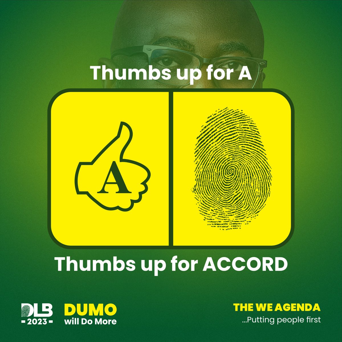 Rivers people, it's time to decide and vote ACCORDingly for good governance and accountability.

Vote Dumo Lulu-Briggs for a better Rivers State.
VOTE ACCORD 👍

Marked as the letter 'A' with a thumbs-up, the first party on the ballot paper.

#Dumowilldomore
#RiversState2023