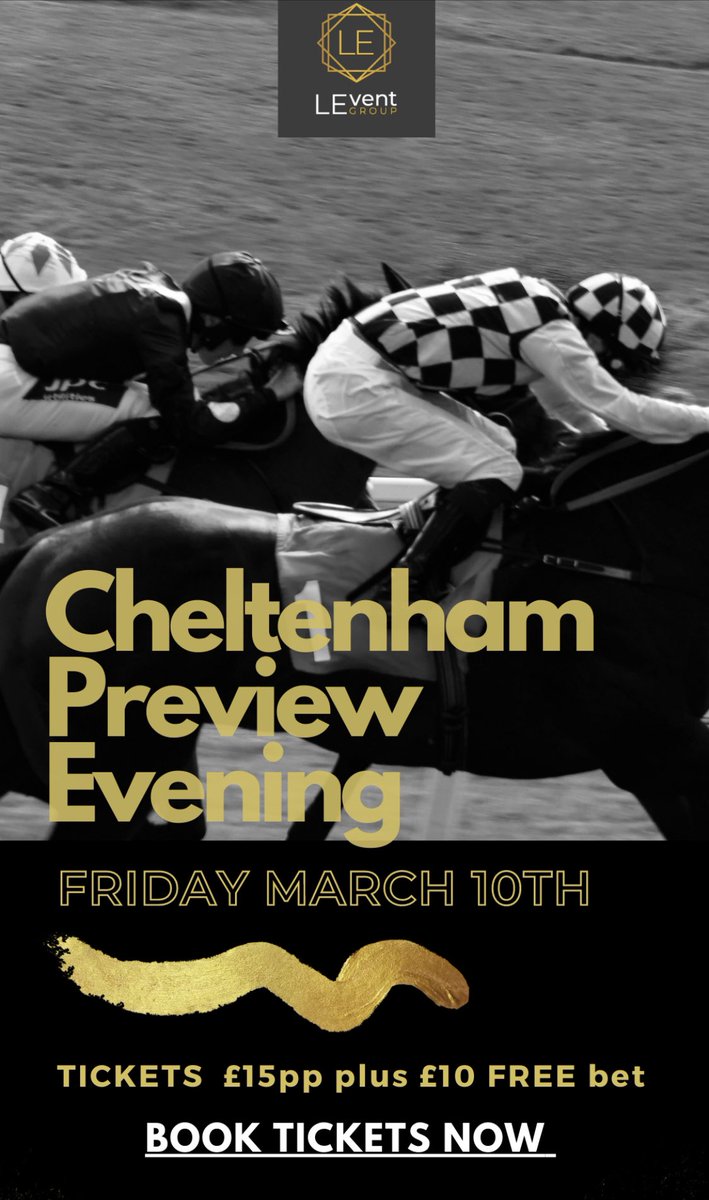 It’s finally the WEEKEND!! 🥳 

We only have a limited number of tickets left for our <a href="/cheltenhamraces/">CheltenhamRacecourse</a> Preview Evening with <a href="/DragonBetWales/">DragonBet</a> 

Don’t miss out book your tickets now leventgroup.co.uk/events-%26-tic…

#cardiff #cheltenhamraces 
#DragonBet #WelshSport #Betting #Bookmakers
