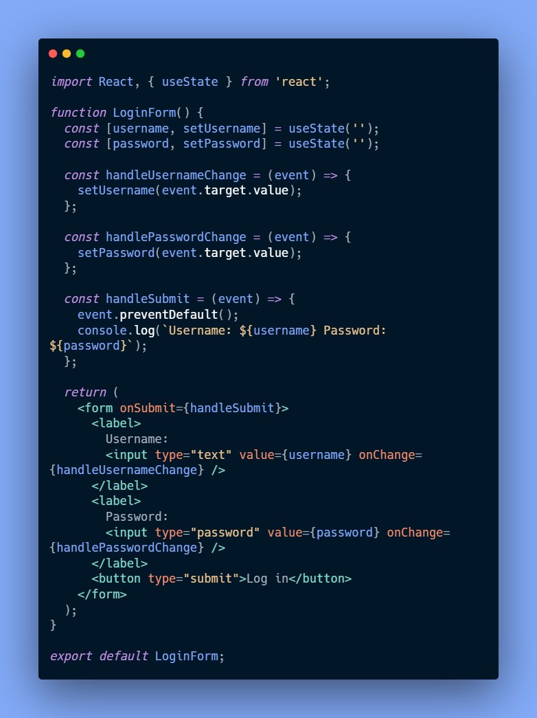 surajondev's tweet image. 🚀 #ReactTip: 

Use React&apos;s controlled components approach to manage form state. Keeping the form state in the component&apos;s state and updating it with the onChange event handler allows for more flexibility, validation, and easier testing. 

#React #JavaScript #WebDevelopment