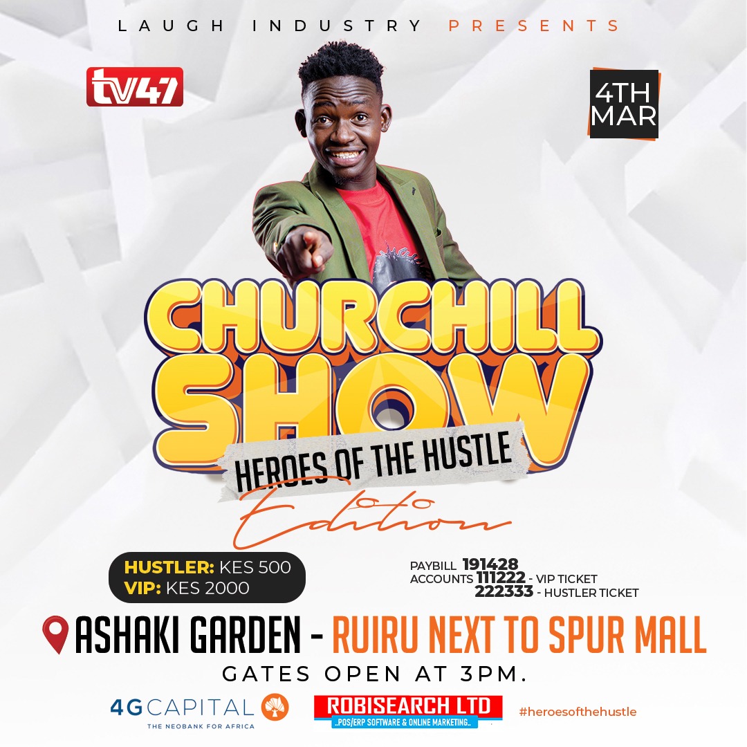 #ChurchillAtAshakiRuiruLeo is happening again today . Churchill show pale Ruiru itakua lit 🔥 comedians across 254 will be there gates will be open from 3pm usikose !!!
#ChurchillAtAshakiRuiruLeo
ChurchillShow RuiruToday
DigitallyFit Na Robisearch