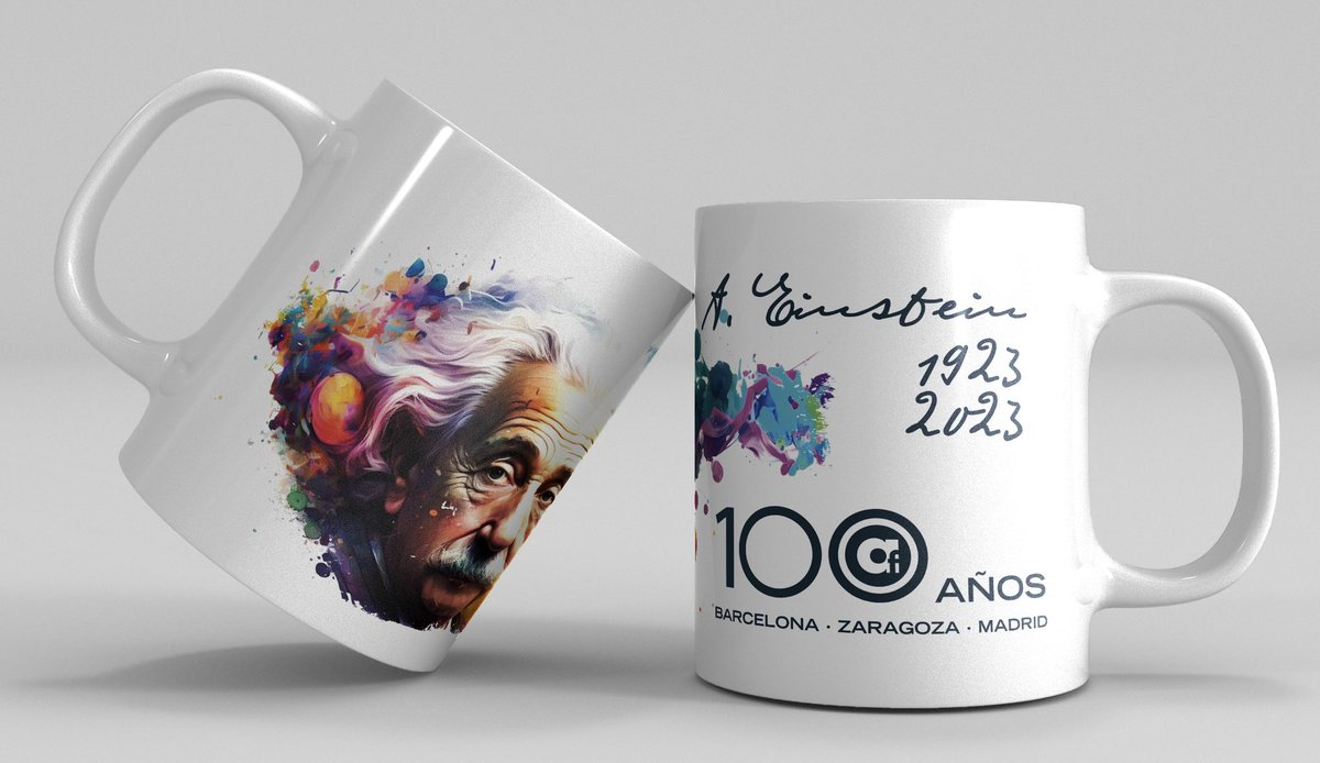 Para terminar la semana del centenario de la visita de Albert Einstein sorteamos esta taza conmemorativa. 
Para participar RT.
Ganador mañana domingo 05/03/2023 a las 21:30 h.