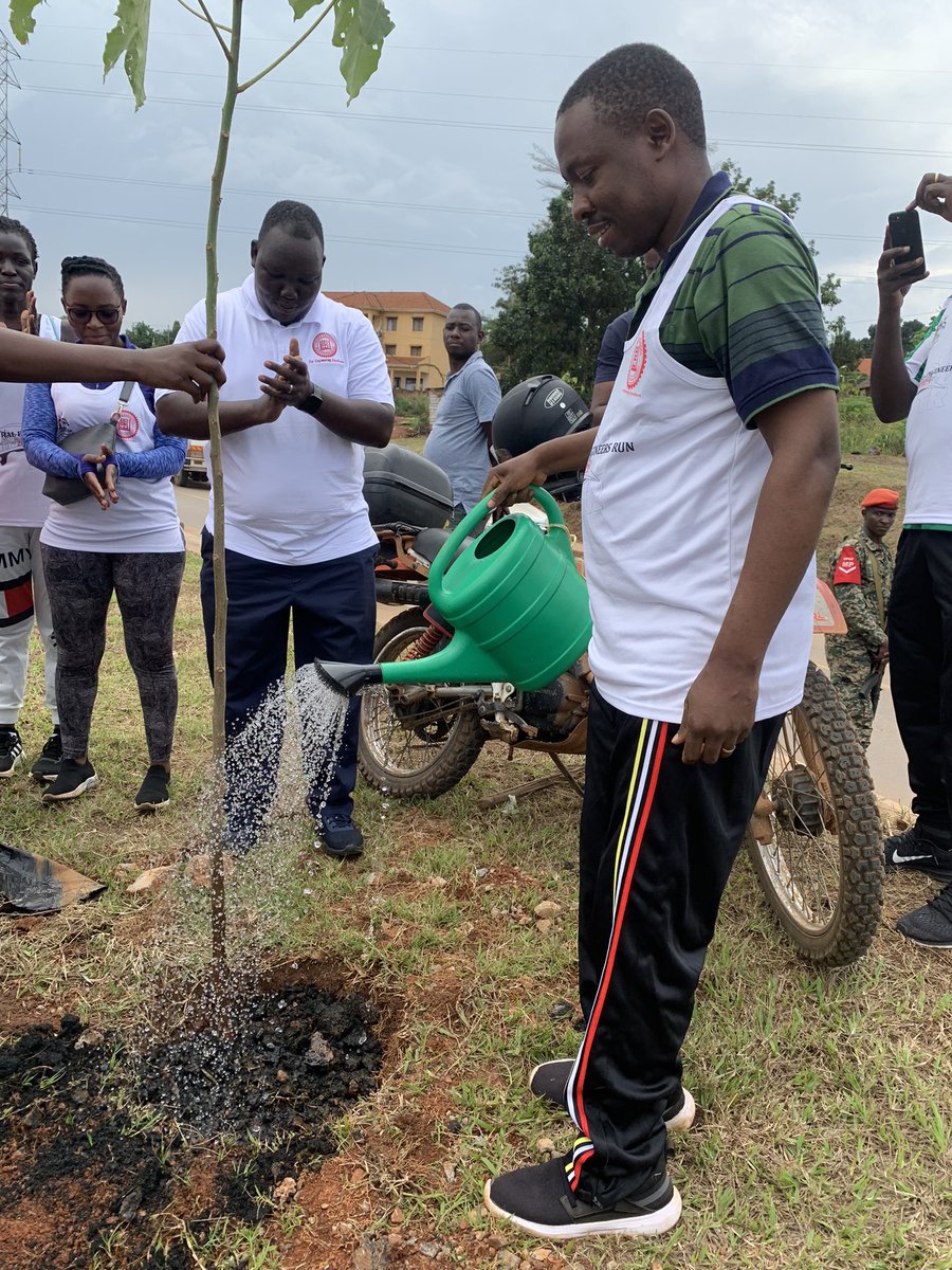 ERBUganda's tweet image. President of @UIPE_Uganda @EngAMuhwezi has participated in the tree-planting ceremony of #WED2023UG
#WorldEngineeringDay2023