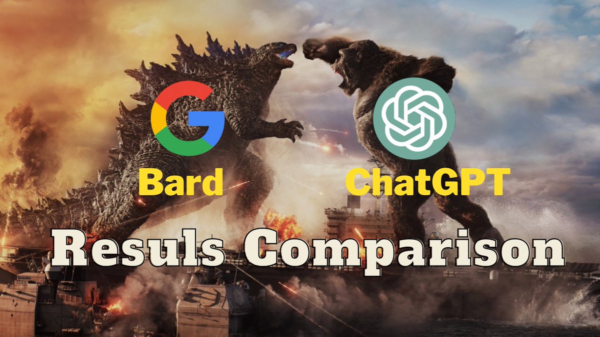 BardAITutorials's tweet image. Google Bard or ChatGPT? 🤖💬💻 
After comparing their results, I'm ready to share my verdict!
 Check out my latest video and join the debate.
youtu.be/29xXLvpTmds
 #GoogleBard #ChatGPT #AIwriting #comparison #verdict #contentcreation #digitalmarketing #BardAI