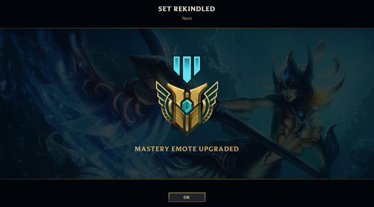 nyarleh's tweet photo. I know that a lot of players have already achieved this but it's still a milestone for me. #Nami #NamiMain #RIOT #LeagueOfLegends https://t.co/XW5ewwObVm