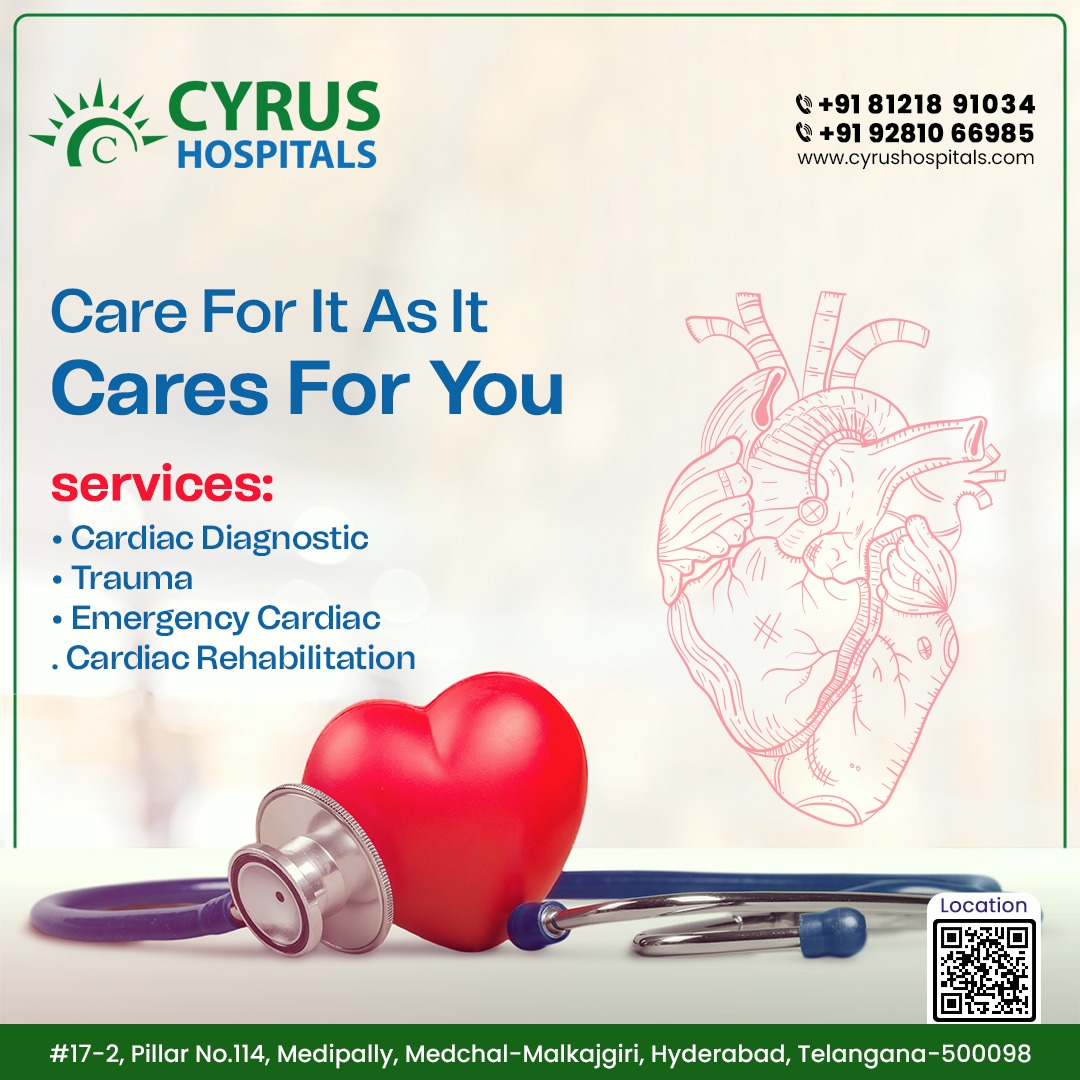 CyrusHospital's tweet photo. Care For It As It Cares For You 
Best Cardiology Surgeon in Medchal 

Book Your Appointment Now 
Call : +91 81218 91034 , +91 92810 66985
#cyrushospitals #medchal #cardiology #cardiologytreatment #cardiologysurgeon https://t.co/o4URHDItuF