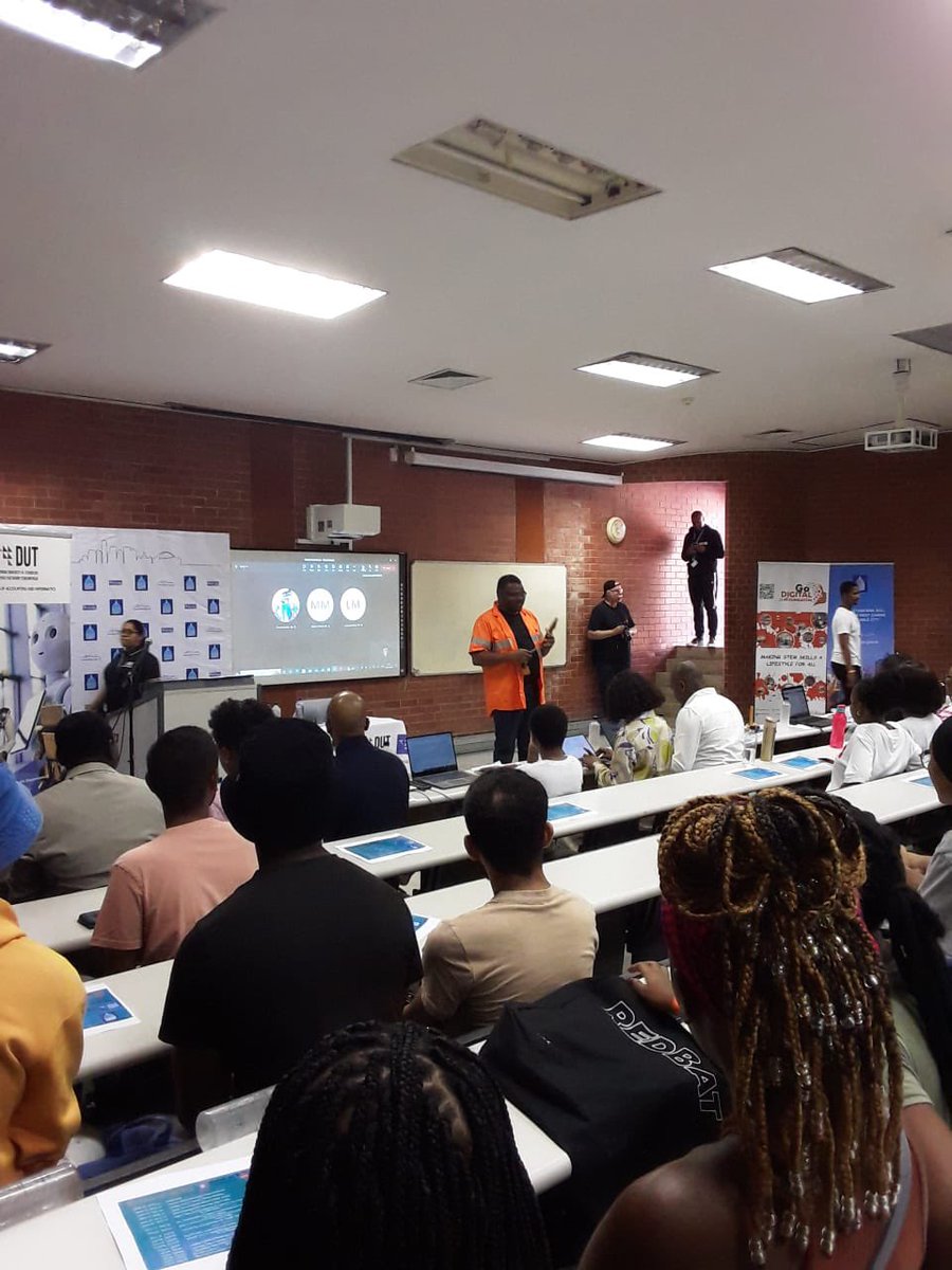 GoDigitalSA1's tweet image. 📍It’s happening!! Reporting live from Durban University of Technology Ritson Campus.

Couldn’t make it in person? We got you 🙂. 
Join virtually using link below:

bitly.ws/B76q

Happy Learning!

#aibootcamp #Ai #gdsaf #ethekwinimunicipality #globalaicommunity