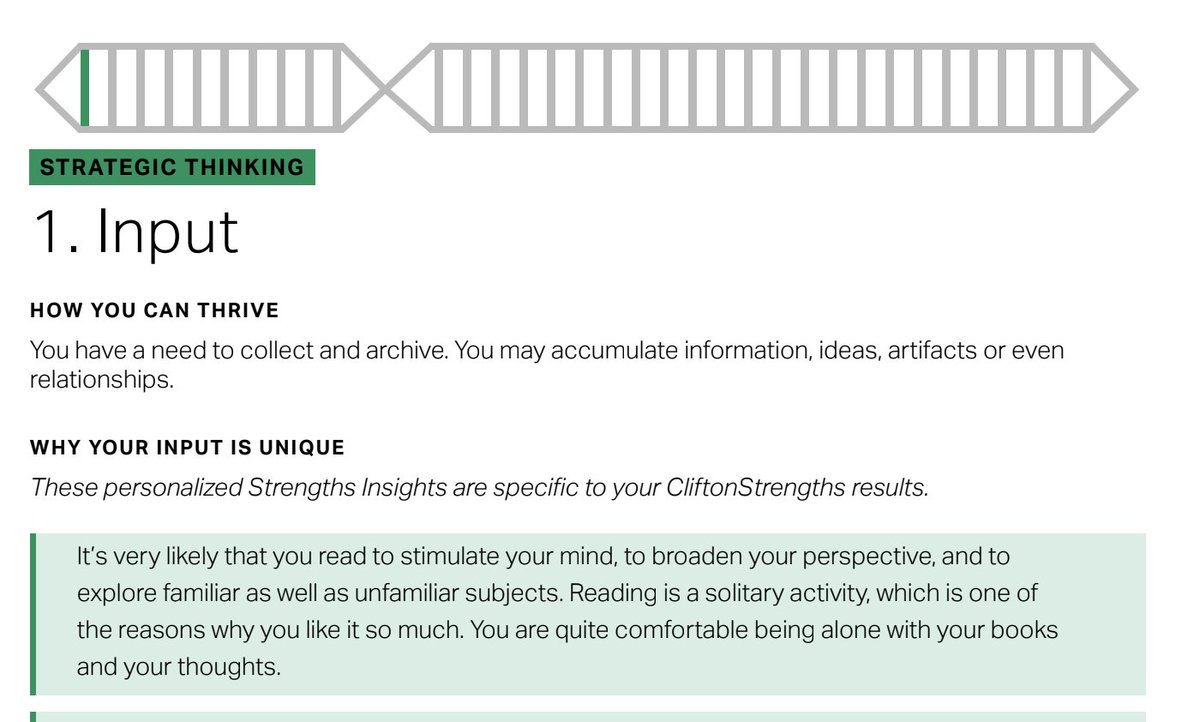 I used to laugh at personality tests.

Then I found out I'm:

➼ an INTP, 'The Thinker'

➼ an Enneagram 5 'The Investigator'

My top five StrengthsFinder strengths:

➼ Input
➼ Ideation
➼ Context
➼ Learner
➼ Intellection

Now, I harness my strengths to     help others.