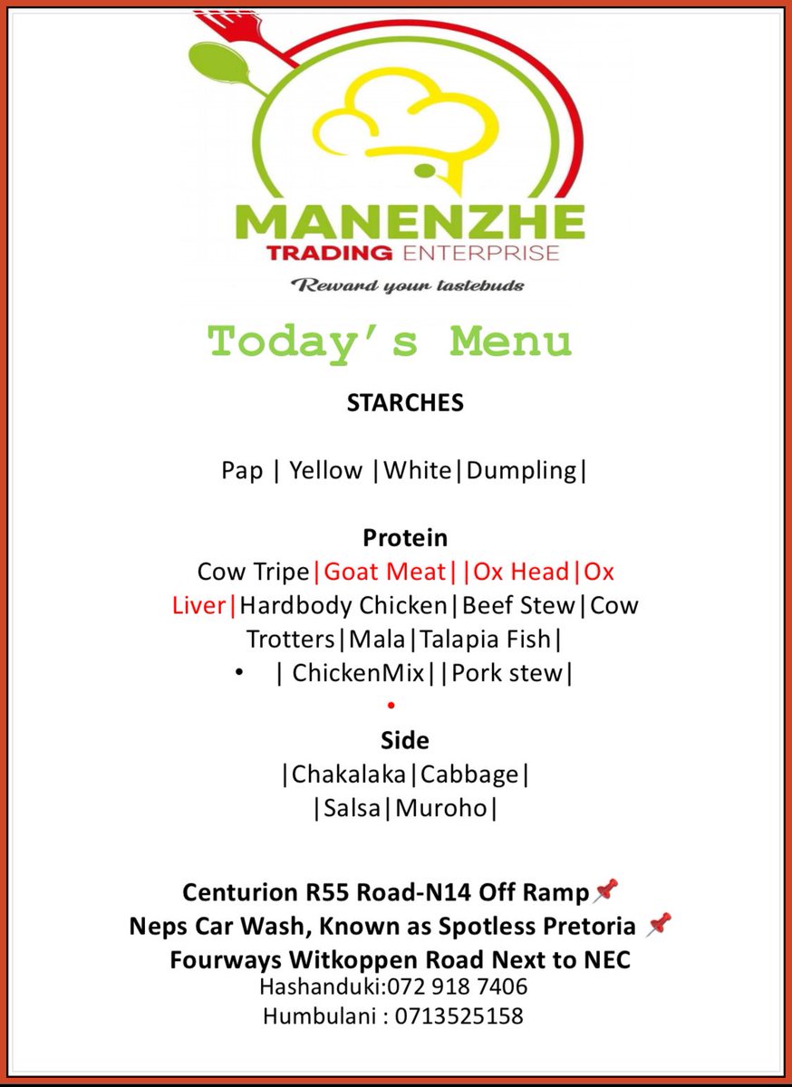 manenzhe_samuel's tweet image. Good morning

Please note we open on following branches

#famouscaravana
#SpotlessCarwash
#fourways