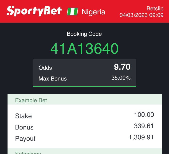 BigPHPunter's tweet photo. This is the only Sportybet game I'll drop this weekend 

When e boom, giveaway for first 50 retweet https://t.co/QQ3ISJXtaH