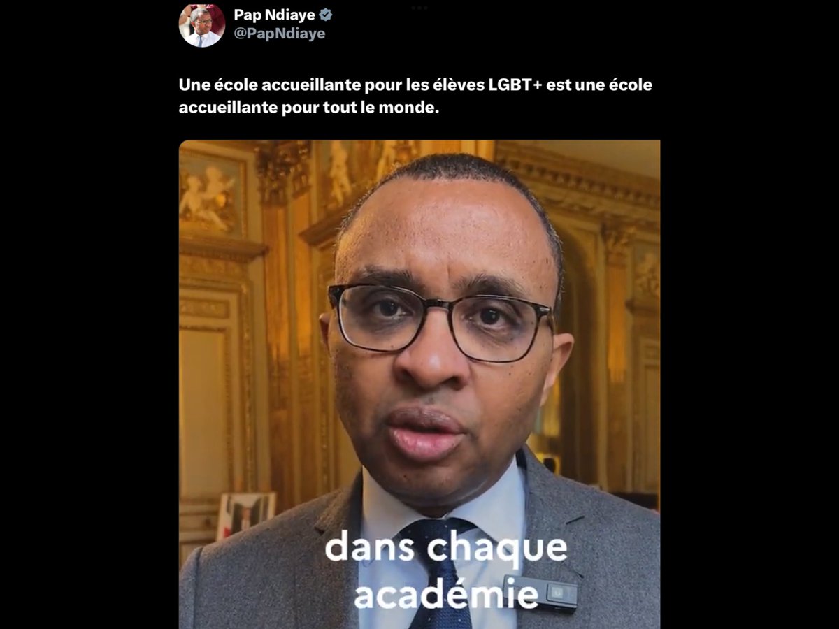 huguesmarganne's tweet image. #Wokysme ⁦@PapNdiaye⁩ incarnation fanatique de l’ideologie de la “deconstruction” expression d’esprit frustré de culture et de civilisation #Humaniste ➡️la plus ⚠️instillée sans élever le ton …….