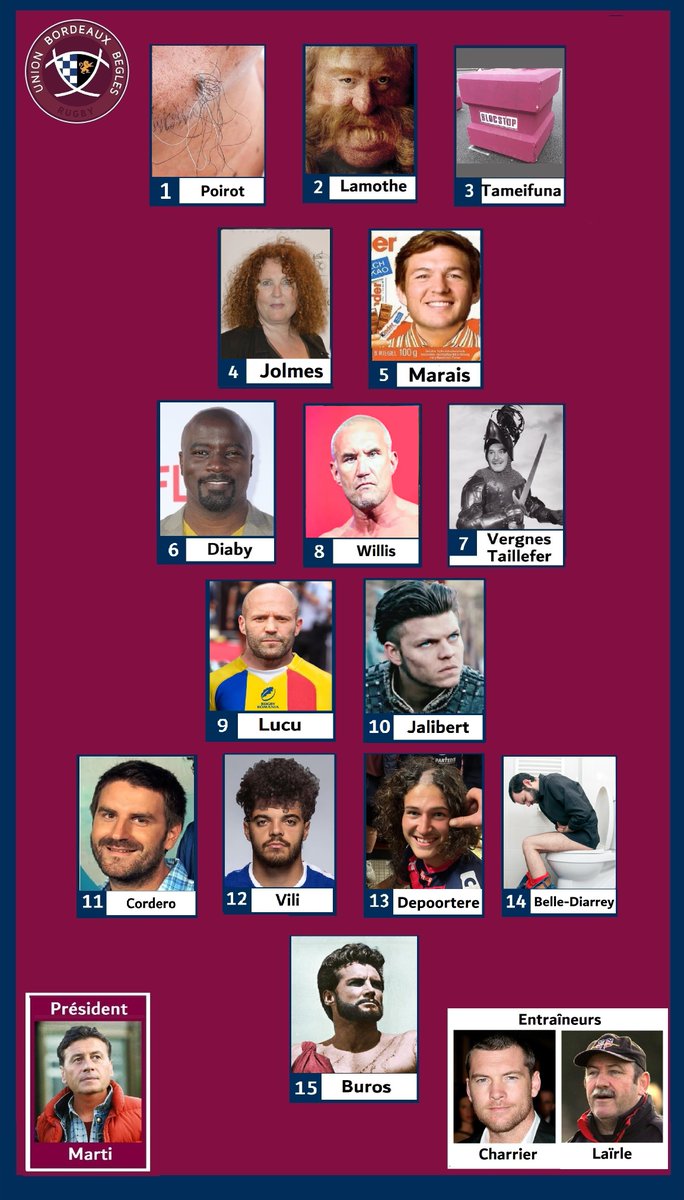 TuesdayRugby's tweet image. La Compo de l'#UBB 
#CABUBB  #TOP14